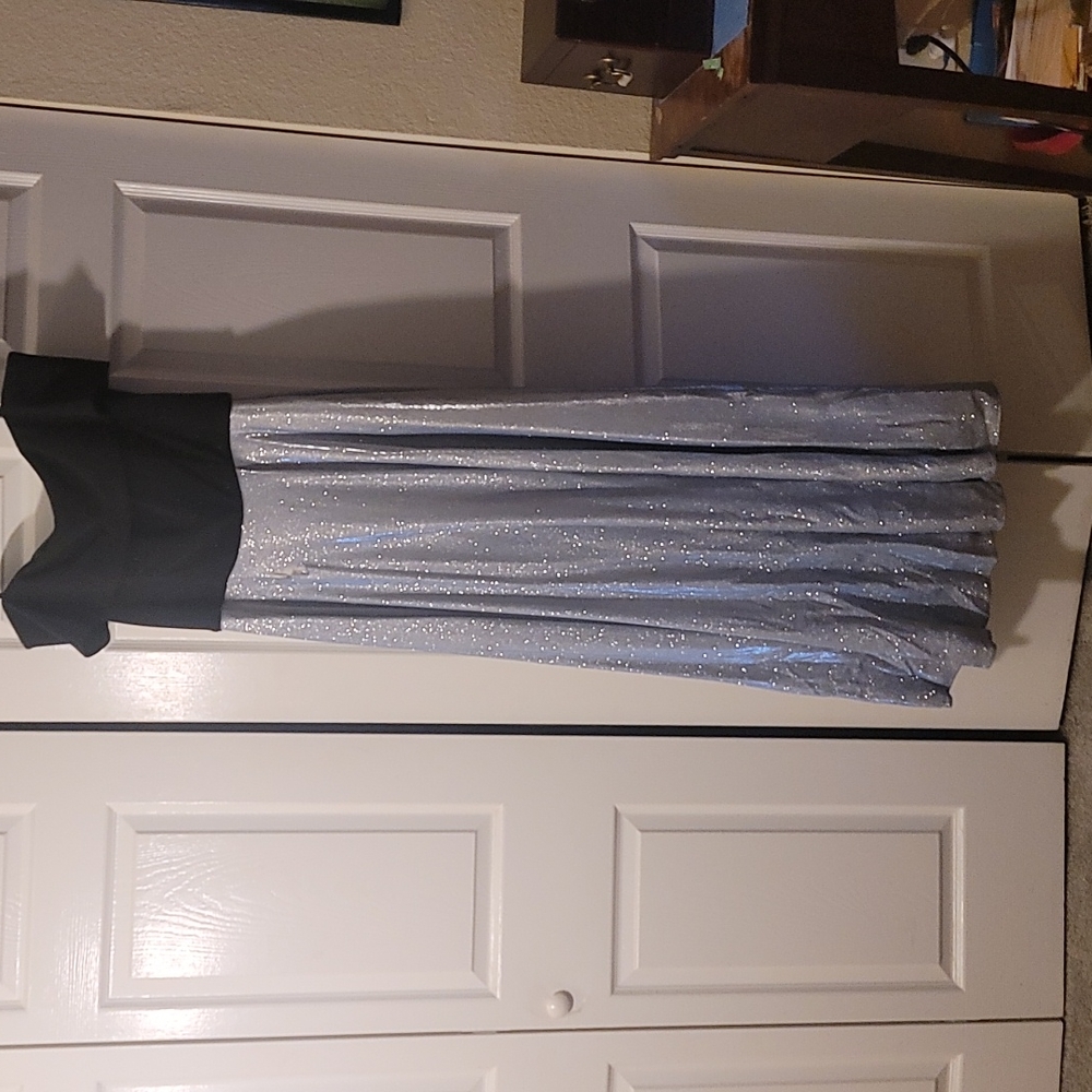 Strapless Prom Dress - Ball Gown Style, size 12, with full split